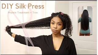 DIY Silk Press  Trim [upl. by Nilved]