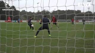 Zaha Sterling amp England U21s keepers in fantastic form at training [upl. by Leake]