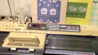 Brother KH 940 Electroknit Knitting Machine with Brother KR 850 Ribber For sale [upl. by Ragnar]