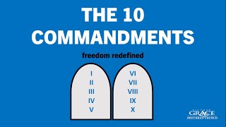 THE TEN COMMANDMENTS sermon series bumper video [upl. by Yrkcaz]