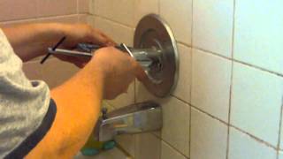 How to Remove a Stuck Shower Faucet Handle [upl. by Dehsar]