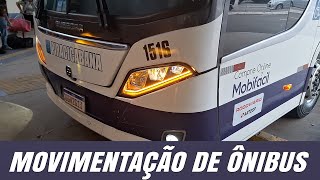 MOVIMENTAÇÃO DE ÔNIBUS NA RODOVIÁRIA DE PRAIA GRANDE  ÔNIBUS AUTOMATICO BUSSCAR DA PIRACICABANA [upl. by Staten524]