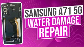 Samsung A71 5G Water Damage Repair DETAILED [upl. by Eelanej]