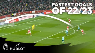 FASTEST goals of the season so far  Premier League [upl. by Ogires]