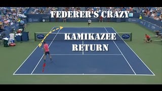 Federers Crazy New Return of Serve quotThe Kamikazequot [upl. by Waneta]