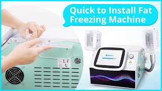 Fat Freezing Machine Install Tutorial  How Does Coolsculpting Slimming Machine Set Up [upl. by Alehcim972]