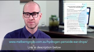 Hydrogen Peroxide Ear Drops  Cleaning Ear Infections and Ear Wax [upl. by Cordalia]