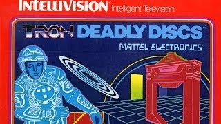 Classic Game Room  TRON DEADLY DISCS review for IntelliVision [upl. by Brianna]