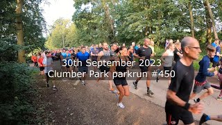 Clumber Park parkrun 450  September 30th 2023 fast [upl. by Aleel]