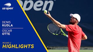 Denis Kudla vs Oscar Otte Highlights  2021 US Open Round 2 [upl. by Nillok]