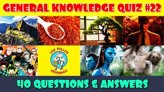 General Knowledge Trivia Quiz Part 22 [upl. by Annitsirhc]