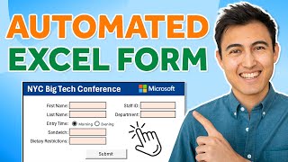 EASILY Make an Automated Data Entry Form in Excel [upl. by Shea]