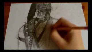 How to draw Kabal Mortal Kombat 2011 [upl. by Annid]