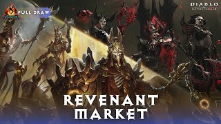 Diablo Immortal  Revenant Market Hatred’s Heritage amp Deathless Destiny  Full Draw [upl. by Kevina]