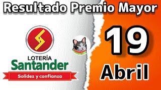 Resultado LOTERIA DE SANTANDER Viernes 19 de Abril de 2024 [upl. by Niatsirhc]