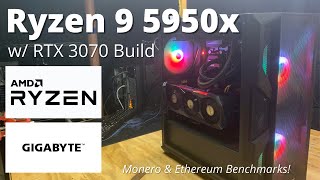 Ryzen 9 5950X Build With RTX 3070 Benchmarks amp Gaming PC [upl. by Ardnohsed]