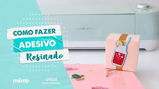 Como Fazer Adesivo de Resina com a Cricut [upl. by Asecnarf]