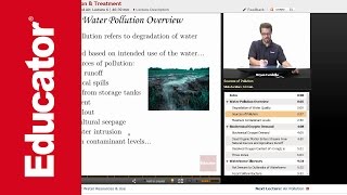 “Water Pollution amp Treatment”  AP Environmental Science with Educatorcom [upl. by Akeryt]