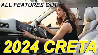 2024 CRETA FACELIFT WHITE COLOR  ALL DETAILS LEAKED  NEW 2024 CRETA LAUNCHED IN INDIA  HYUNDAI [upl. by Yajet]