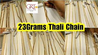 GRT Thali Chains with Weight amp Price  23 to 35 Grams GRT Thali Saradu [upl. by Sakram]