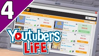 Lets Play YouTubers Life Ep 4  GOING SHOPPING YouTubers Life Game Gameplay [upl. by Brick]