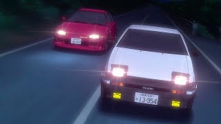 Evil Takumi Badass initial d edit Takumi vs Shingo Sleepwalker Gum tape Revenge ae86 vs civic [upl. by Atikel555]