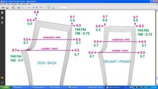 How to Grading pant pattern  pattern Grading  grading patterns tutorial [upl. by Hagile749]