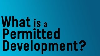 What is permitted development [upl. by Schargel]