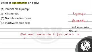 Effect of anaesthetics on body [upl. by Annayrb]