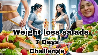 7Day Weight Loss Salad Challenge Lose Up to 5kg in Just One Weekweightloss [upl. by Orpha]