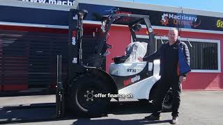 RT30 Heavy Terrain Forklift OZZIQUIP Demo By Adam from Machinery Direct [upl. by Suzy]