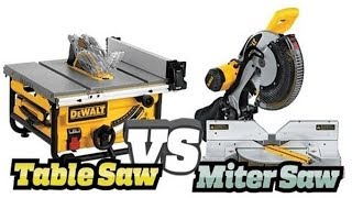 Miter Saw vs Table Saw  Which One Is The Best Saw TheReviewIO [upl. by Ttej]