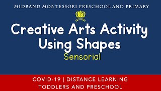 Montessori Sensorial Presentation  Creative Arts Activity Using Shapes [upl. by Hayila]