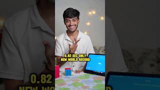 NEW WORLD RECORD RUBIKS CUBE 3×3 082 SECshorts rubikscube rubikscubechallenge kingofcubers [upl. by Airtina]