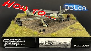 How to Feldflugplatz DioramaAirfield Diorama WW2 [upl. by Fantasia]