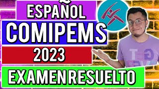 EXAMEN COMIPEMS 2023 ¡RESUELTO  ESPAÑOL [upl. by Aridnere]