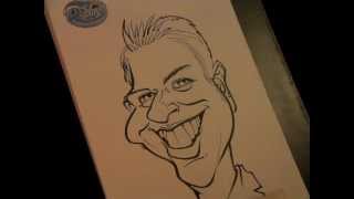 Live Caricature By Mick Hollinworth At Featherstone Rovers [upl. by Almat318]