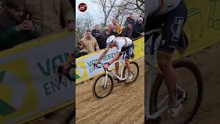 Mathieu Van der Poel Up amp Down Dune Cyclo cross Koksijde 2024 cyclocross [upl. by Eirrotal]