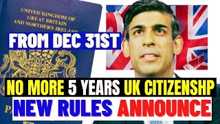 New Rules for UK Citizenship Announced To Take Effect From December British Citizenship New Rules [upl. by Llemij131]