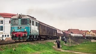 Tren de marfa 22869 pe relatia Sibiu Triaj  Coslariu la iesire din statia Turnisor [upl. by Rafe]