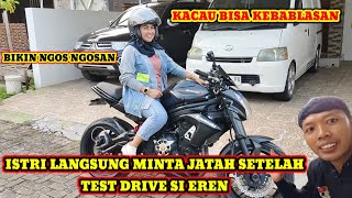 ISTRI MINTA JATAH SETELAH TEST DRIVE KAWASAKI ER6N  MOTOVLOG [upl. by Audrit]