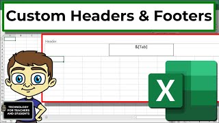 Create Custom Headers and Footers in Excel [upl. by Karlen]