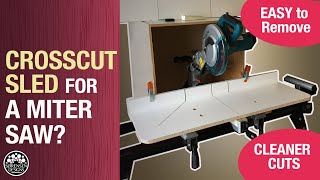 A Crosscut Sled for Your Miter Saw  Woodworking [upl. by Fanchet304]