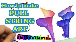 Pull String Art Tutorial Fun for any age [upl. by Nnylirret]