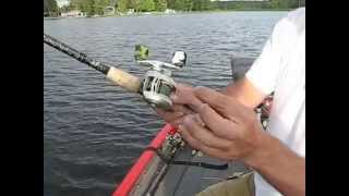 How to thumb a baitcasting reel  fishing [upl. by Carolynne]