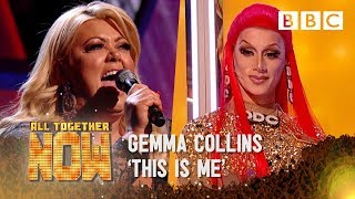 Drag queen Divina throws shade at Gemma Collins This Is Me ⛱️🍕👂😧  All Together Now [upl. by Ilecara705]