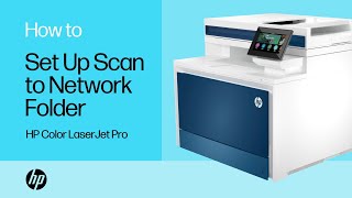 How to set up the Scan to Network Folder feature for HP Color LaserJet Pro printers  HP Support [upl. by Aicila743]