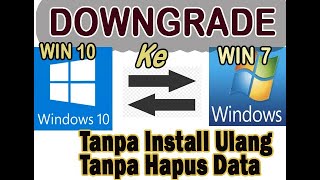 CARA DOWNGRADE WINDOWS 10 KE WINDOWS 7 [upl. by Eda]