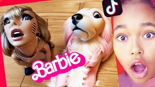 RÃ‰ACTIONS aux PIRES BARBIE TIKTOK videos  Ne Pas Dire WOW Challenge [upl. by Eninnaej]