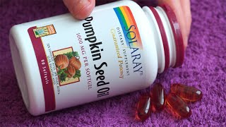 Review of Solaray Pumpkin Seed Oil 1000 mg  90 Softgels [upl. by Anigroeg]